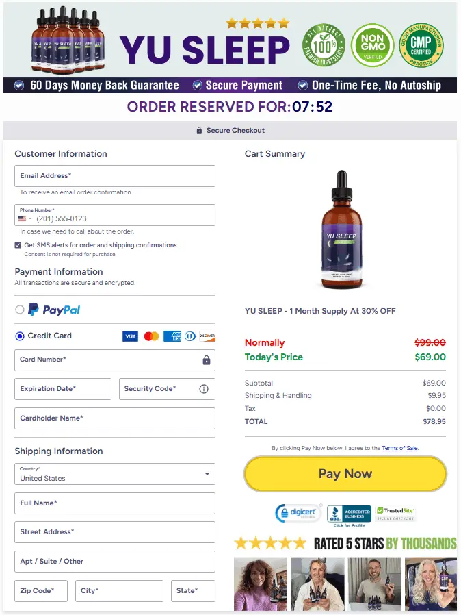 Yu Sleep-checkout-page